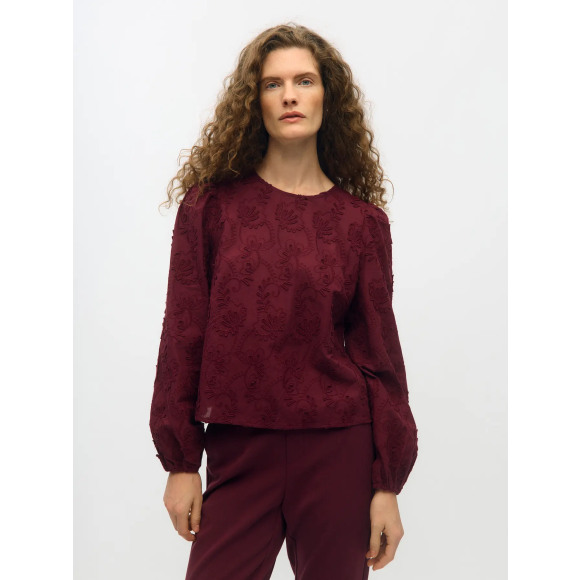 Object - Bordeaux | Dames | Blouse | Bordeaux | 42 | regular | Kamst mode