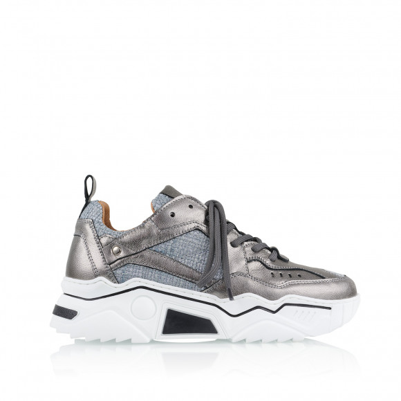 DWRS - Grijs Sneaker metallic multi Grijs 38 - Maat 38