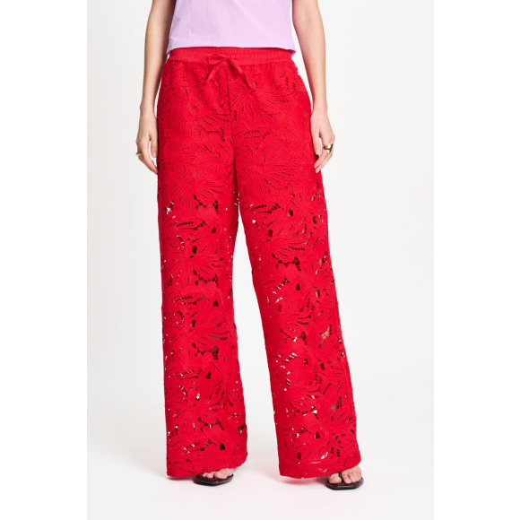 Pom Amsterdam - Rood | Dames | Broek | Rood | 46 | regular | Kamst mode
