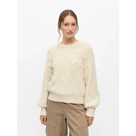 Object - Ecru | Dames | Trui | Ecru | XL | regular | Kamst mode