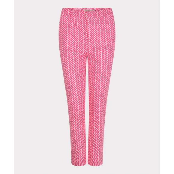 Esqualo - Roze Pantalon printje Roze 34 - Maat 34