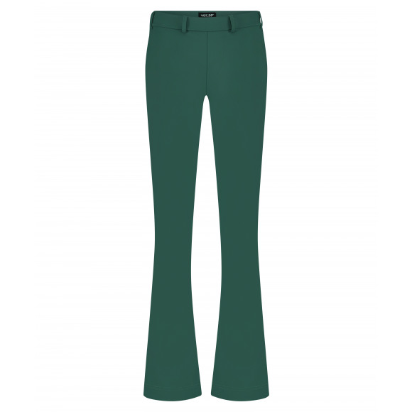 Lady day Groen Broek flared effen Groen S Maat S