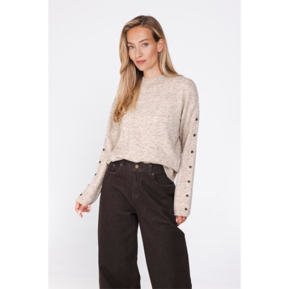 Poools - Cream | Top | Dames |Cream | Kamst mode
