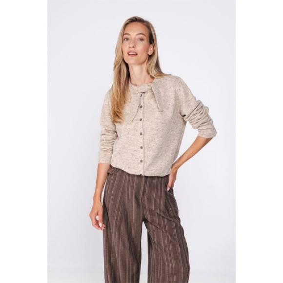 Poools - Cream | Vest | Dames |Cream | Kamst mode