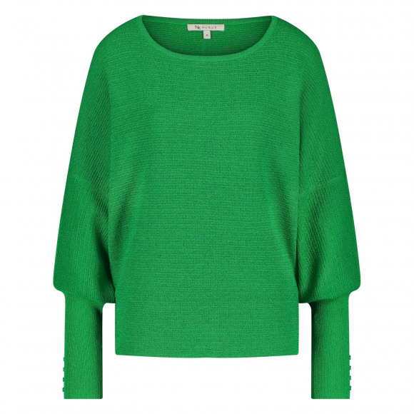 Nukus - Groen Pullover lurex Groen M - Maat M