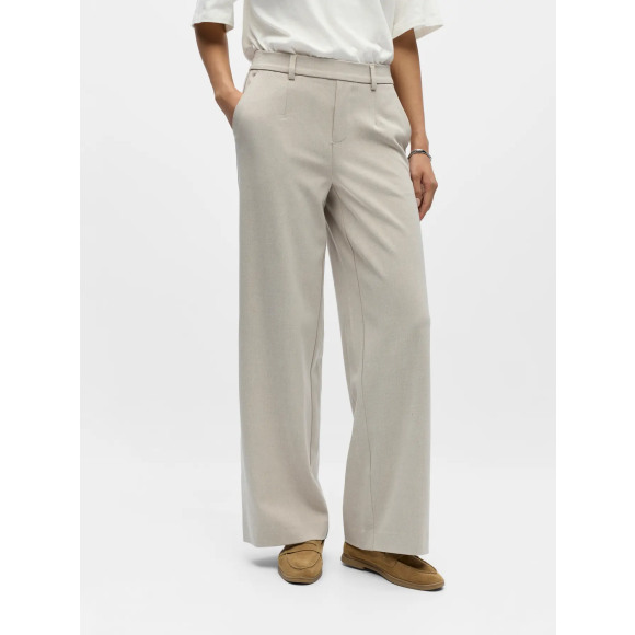 Object - HUMUS BEIGE MELANGE | Dames | Broek | HUMUS BEIGE MELANGE | 42 | regular | Kamst mode