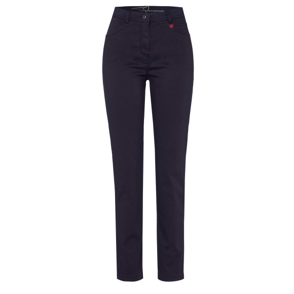 Toni | Relaxed - Marine | Dames | Broek | Marine | 48 | regular | Kamst mode