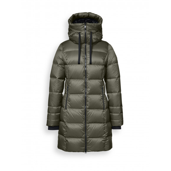 Reset - Groen Halflange winterjas met dons Groen S - Maat S