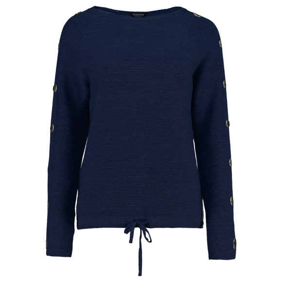 Bloomings - Navy | Dames | Trui | navy | 3XL | regular | Kamst mode