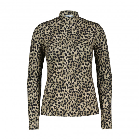 Red Button - Groen Col met animal print Groen XXL - Maat XXL