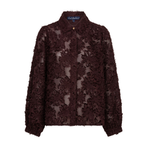 Red Button - Burgundy | unisex | Blouse | burgundy | L | regular | Kamst mode