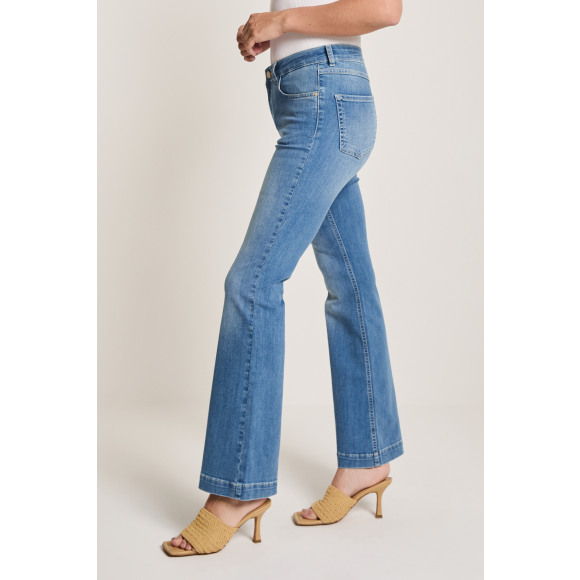 Para Mi - Blauw Flared jeans L34 Blauw 34