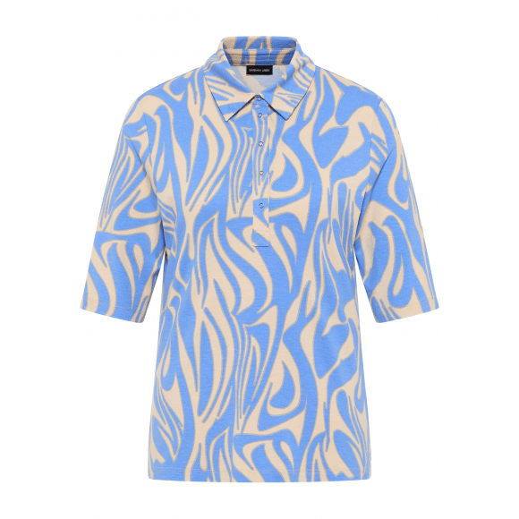 Barbara Lebek - Zand Shirt Polo liegend Zand 46 - Maat 46