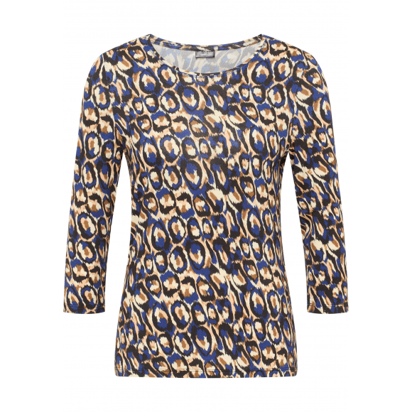 Barbara Lebek - Blauw Shirt liegend Blauw 50 - Maat 50