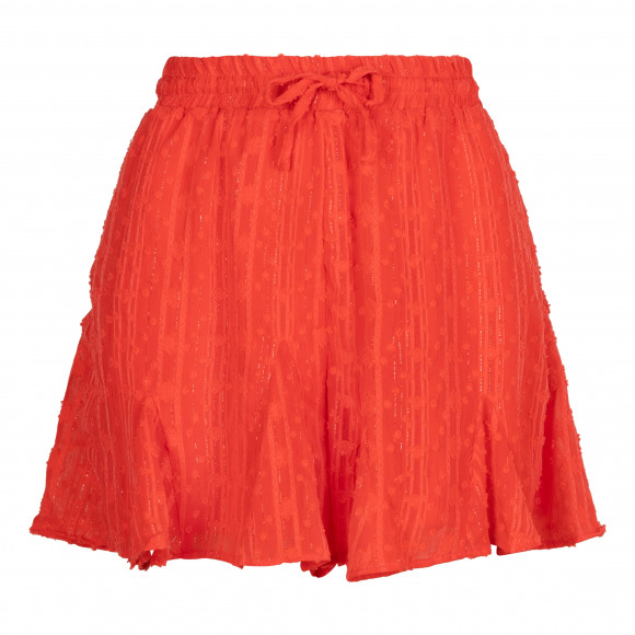 Lofty Manner - Oranje Shortje lurex effen Oranje XS - Maat XS