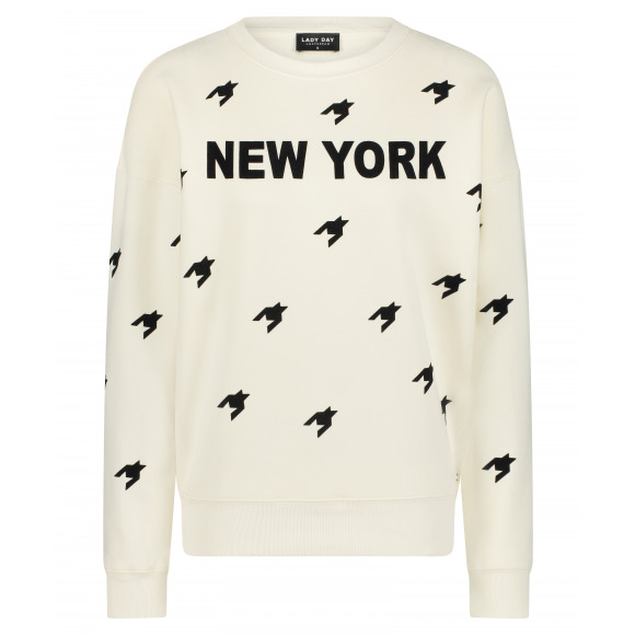 Lady day Wit Sweater new york Wit XL Maat XL