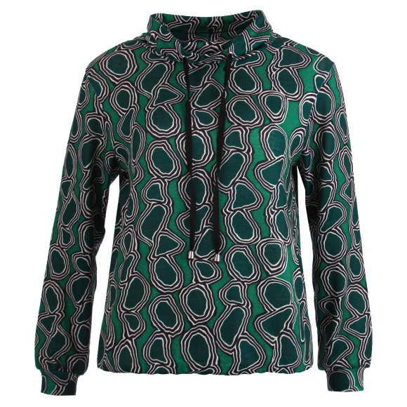 Enjoy - Groen Sweater col aop Groen S - Maat S