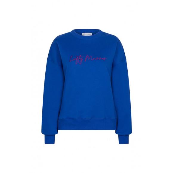 Lofty Manner - Blauw Sweater Blauw S - Maat S