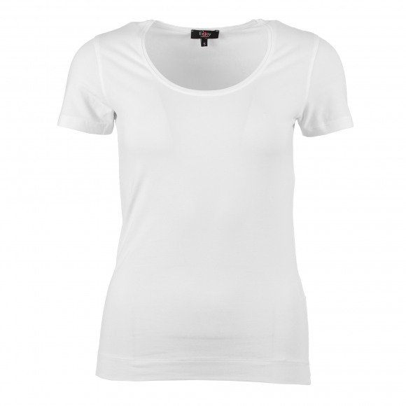 Enjoy - Wit T-shirt KM basis Wit XXL - Maat XXL