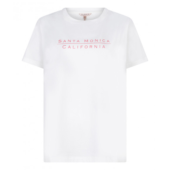 Esqualo - Wit T-shirt Santa Monica Wit L - Maat L