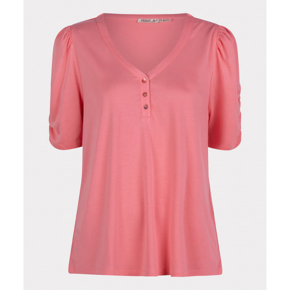 Esqualo - Roze T-shirt pofmouw Roze S - Maat S