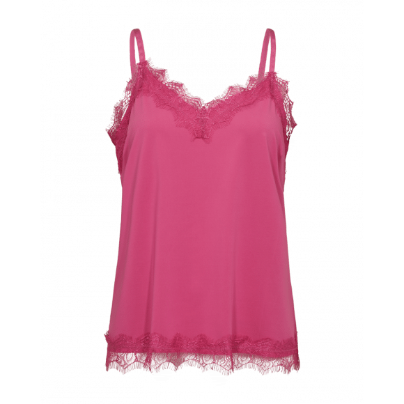 FreeQuent - Roze Top kant Roze XS - Maat XS