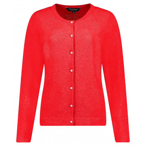 Bloomings - Rood Vest parelknoopjes Rood L - Maat L