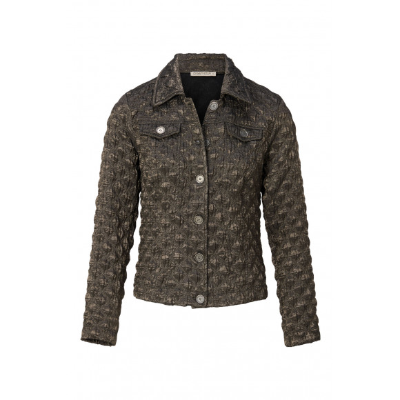 Dreamstar - Beige Jasje structuur glans Beige XXL - Maat XXL