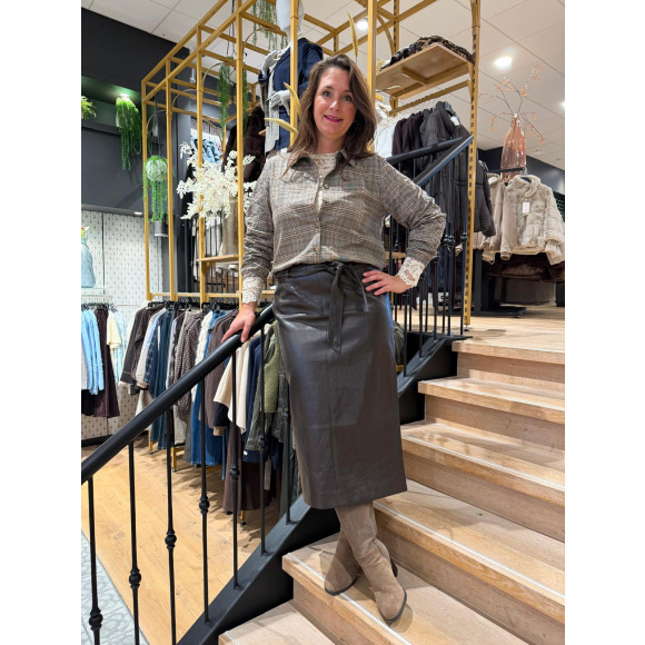 Geisha - Dark brown | Rok | unisex |dark brown | Kamst mode