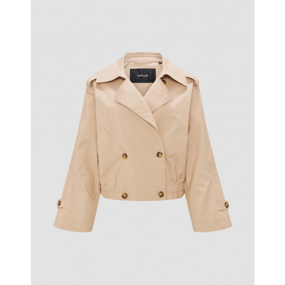 Opus - Beige Korte trenchcoat Beige 44
