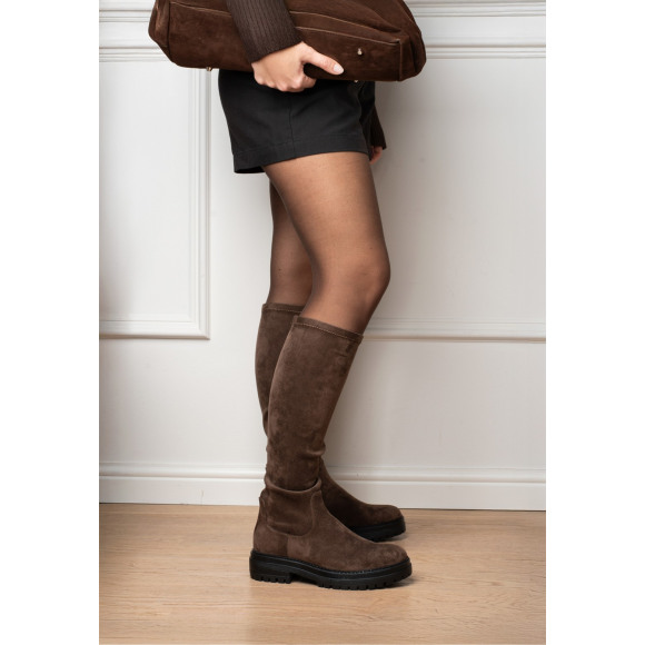 Posh - Donkerbruin | Laarsje | Dames |Donkerbruin | Kamst mode