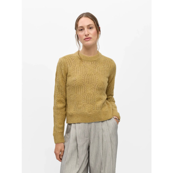 Object - Mosgroen | Trui | Dames |Mosgroen | Kamst mode