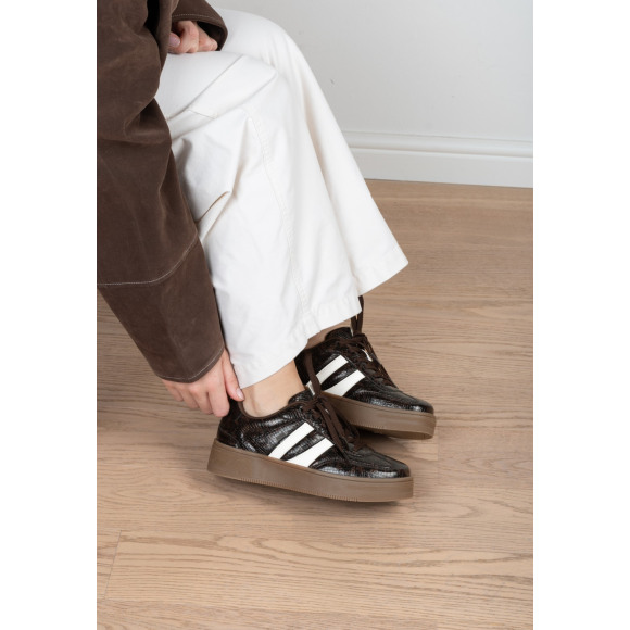 Posh - Bruin | Sneaker | Dames |Bruin | Kamst mode