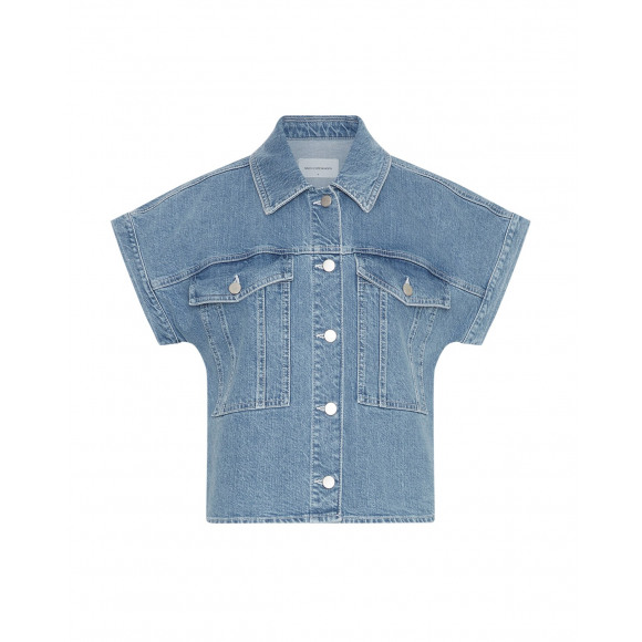 MSCH - Blauw | Dames | Spijkerjas | Blauw | S | regular | Kamst mode