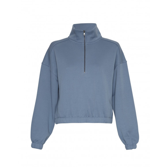 MSCH - Blauw Sweater zip Blauw S/M - Maat S/M