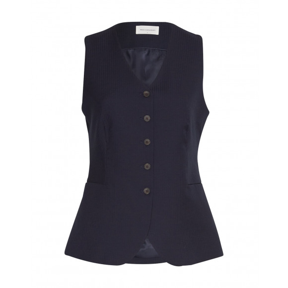 MSCH - Blauw Gilet streep Blauw L - Maat L