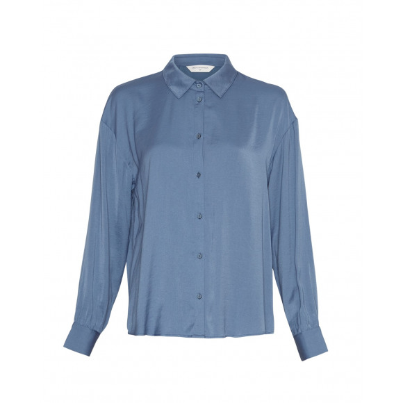 MSCH - Blauw Blouse oversized Blauw M/L - Maat M/L