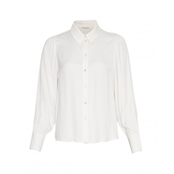 MSCH - Wit Blouse pofmouw Wit XL - Maat XL