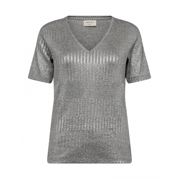 FreeQuent - Grijs T-shirt glans Grijs M - Maat M
