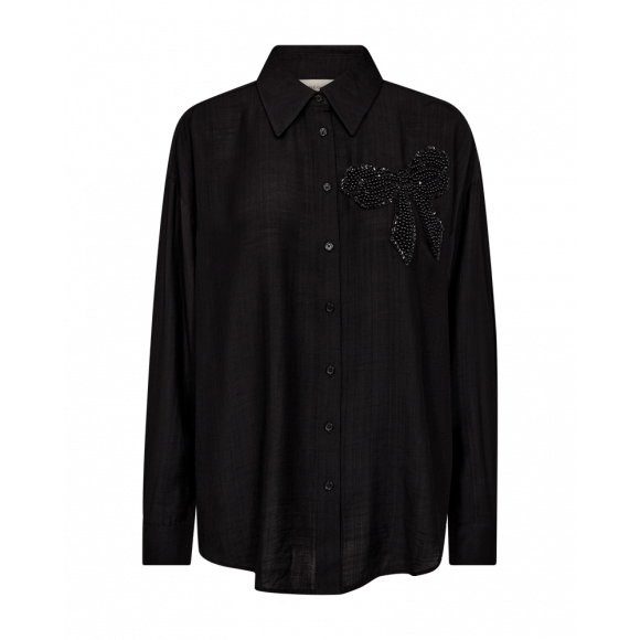 FreeQuent - Zwart Blouse strik Zwart 3XL