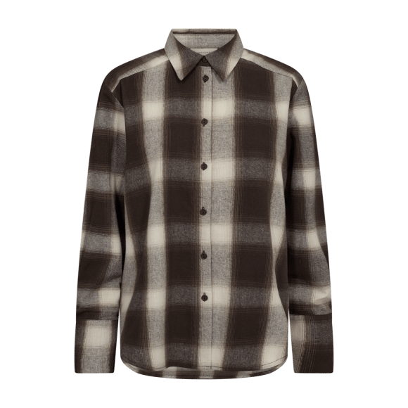 FreeQuent - Bruin | Dames | Blouse | Bruin | XXL | regular | Kamst mode