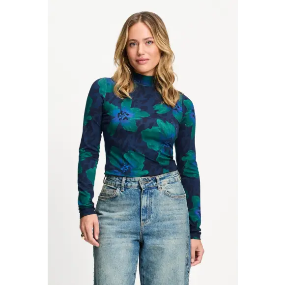 Pom Amsterdam - Navy | Top | Dames |Navy | Kamst mode