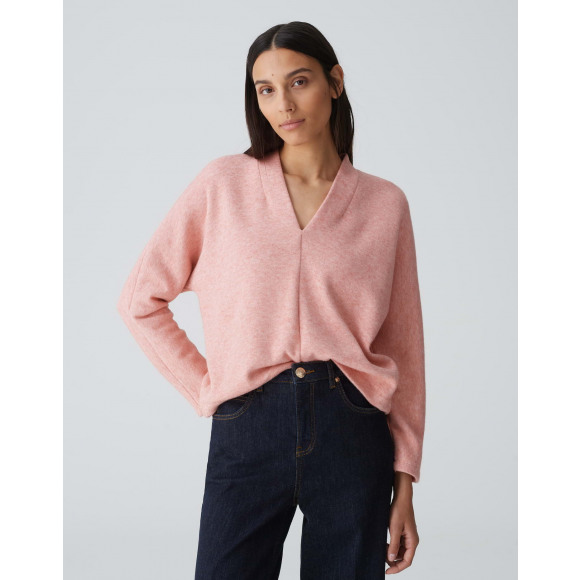 Opus - Roze V-hals sweater Roze 36