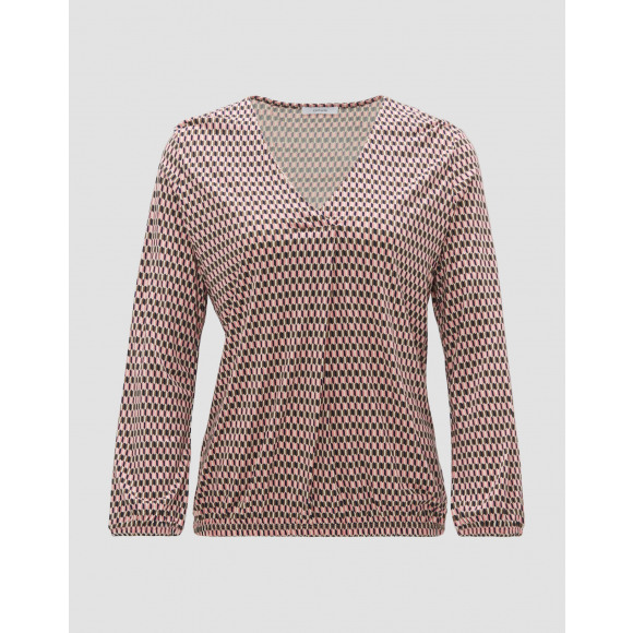 Opus - Roze Blouson met mini-printje Roze 36