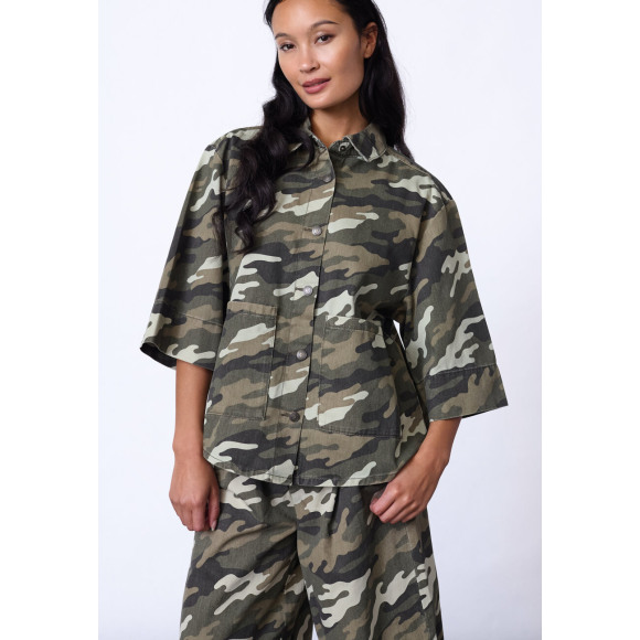 Sisters Point - Dark Khaki | Dames | Blouse | Dark Khaki | XL | regular | Kamst mode
