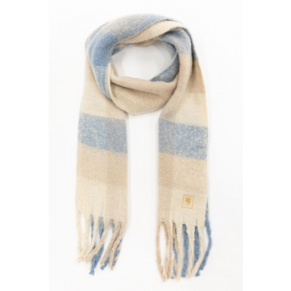 Garcia - Blauw Shawl print outdoor Blauw One Size