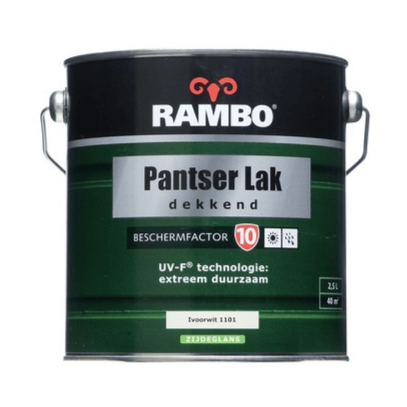RAMBO Rambo Pantserlak Ivoorwit Zijdeglans 2,5 liter