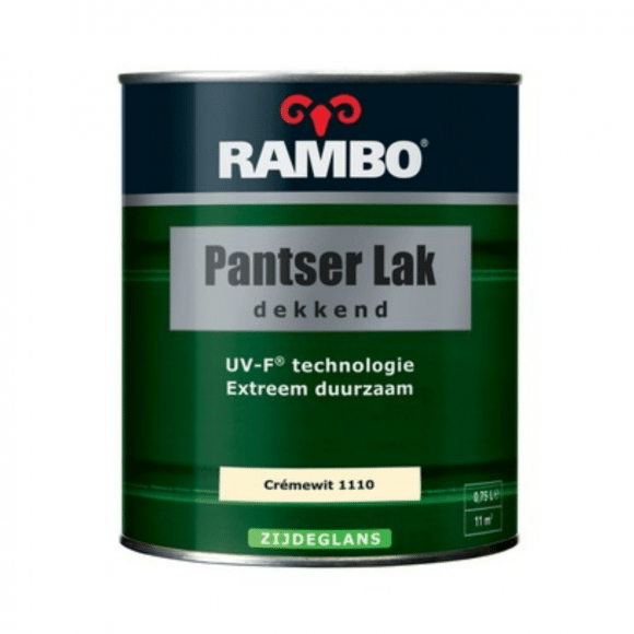 RAMBO Rambo Pantserlak Crèmewit Zijdeglans 750 ml