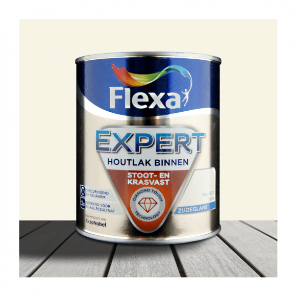 Flexa Flexa Expert Houtlak Binnen Zijdeglans Ral 9001