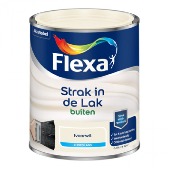 Flexa Flexa Strak In De Lak Alkyd Zijdeglans Ivoorwit 1011 1011